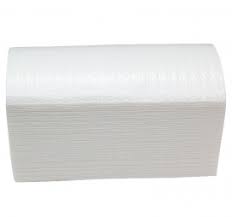 Полотенца бумажные листовые 1-сл V-сложение 250л/упак